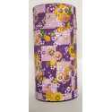 Scatola porta tè_ Japan viola con fiori 200gr.