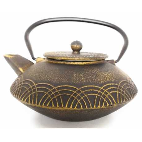 Teiera in Ghisa_Nero-Oro 1000ml