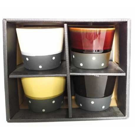 Set_4 Tazze decorazione pois